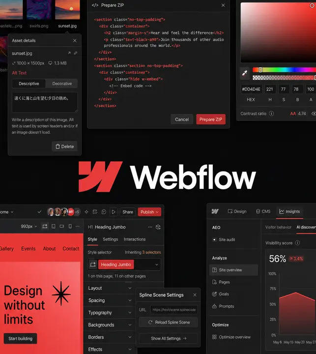 Bespoke Webflow website design tailored to your brand
